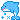 A gif of a small blue dolphin